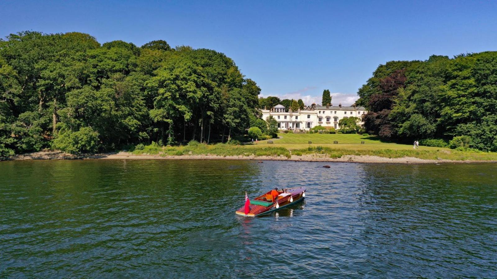 Storrs Hall Hotel on the shore of Lake Windermere, Lake District